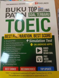 Image of Buku Paten Top Drilling Soal Terbaru TOEIC